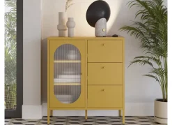 Aparador 1 puerta y 3 cajones metálico COLORS