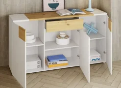 Aparador de 3 ó 4 puertas lacado con 1 cajón CANTABRIA