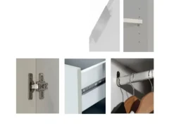 Armario 3 puertas 3 cajones COVA