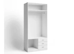 Armario 2 puertas y 3 cajones TREVI