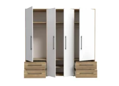 Armario con 4 puertas batientes y 4 cajones PRIMAVERA