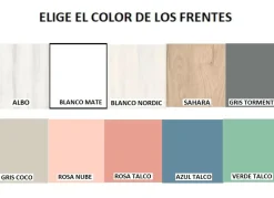 Armario de 1, 2 ó 3 puertas batientes con 2 cajones CLEO