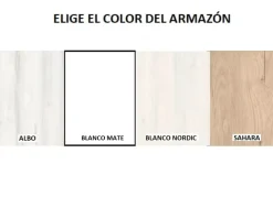 Armario de 1, 2 ó 3 puertas batientes con 2 cajones CLEO