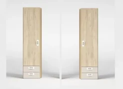 Armario de 1, 2 ó 3 puertas batientes con 2 cajones CLEO