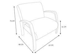 Butaca estilo nórdico BENEDICT