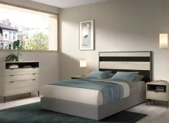 Cabecero + 2 mesitas 1 cajón 1 hueco y patas ECLIPSE