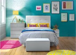 Cabecero de tela capitoné RAWI