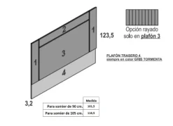 Cabecero individual para 90 ó 105 SARASOTA