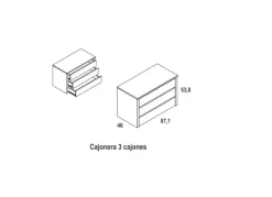 Cajonera para armarios FLORIDA