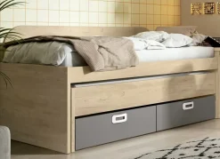 Cama de 90 ó 105 con cama oculta y 2 cajones CLEO
