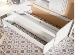 Cama superior de 90 ó 105 cama oculta y 3 cajones CLEO