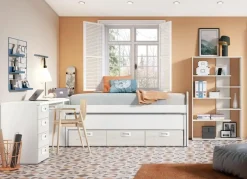 Cama superior de 90 ó 105 cama oculta y 3 cajones CLEO