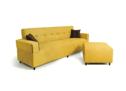 Chaise longue con puff chicago XXL