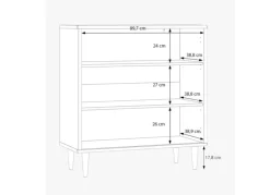 Cómoda de dos puertas EASY