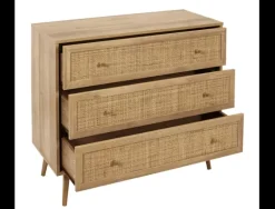 Cómoda tres cajones ratan LOMBOK