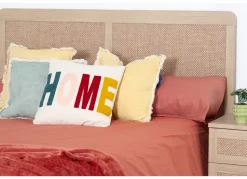 Cojín de algodón letras HOME