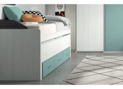 Dormitorio compacto bajo 3 contenedores con guías corban PLUS