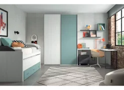 Dormitorio compacto bajo 3 contenedores con guías corban PLUS