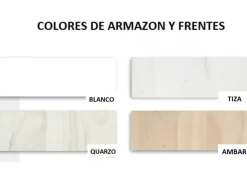 Dormitorio compacto bajo 3 contenedores con guías corban PLUS