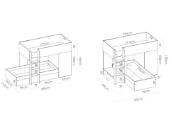 Dormitorio tren reversible CONVER