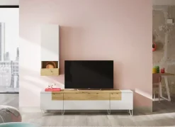 Librería de salón frente lacado BAREYO