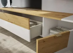 Librería de salón frente lacado BAREYO