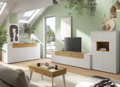 Librería de salón frente lacado SANTANDER