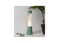 Lámpara de lava verde menta COLUMBA