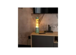 Lámpara de lava verde menta COLUMBA