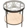 Mesa auxiliar redonda reloj HOLMES