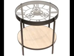 Mesa auxiliar redonda reloj HOLMES