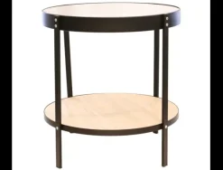 Mesa auxiliar redonda reloj HOLMES