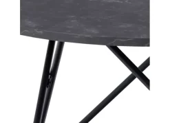 Mesa centro redonda negra FJORD