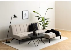 Mesa centro redonda negra FJORD