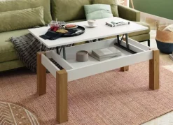 Mesa de centro elevable pata cuadrada CANTABRICO