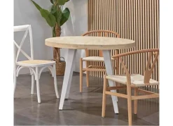 Mesa de comedor redonda extensible EIRE