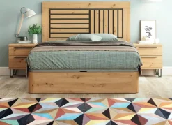 Mesita de 2 cajones con patas DUNA