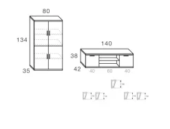 Mueble para salon ATENEA