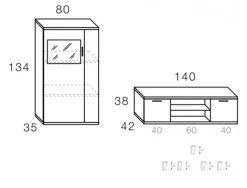Mueble para salon HADES