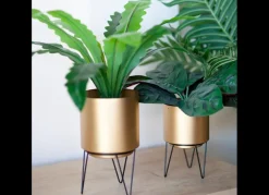 Pack 2 macetero dorados ARENDAL