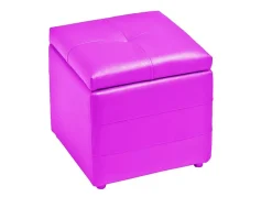 Puff polipiel rosa SET