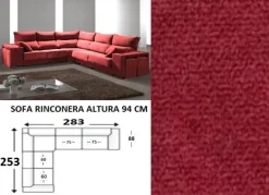 Rinconera 6 plazas con 4 pufs integrados las VEGAS