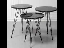Set de 3 mesas auxiliares ELLIOT