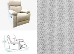 Sillón relax con o sin motor eléctrico SIESTA