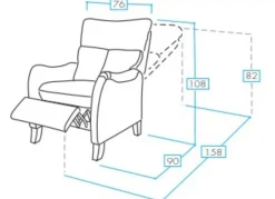 Sillón relax manual SAIGÓN