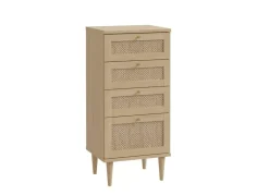 Sinfonier 3 cajones más 1 contenedor haya y ratán CALABRIA