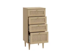 Sinfonier 3 cajones más 1 contenedor haya y ratán CALABRIA