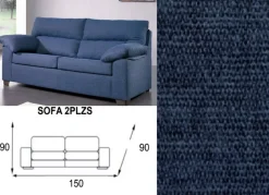 Sofá 2 plazas desenfundable DALLAS