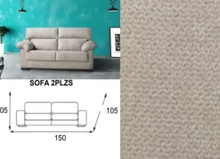 Sofá 3 plazas desenfundable HAWAI