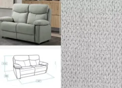 Sofá 2 plazas fijo SIESTA